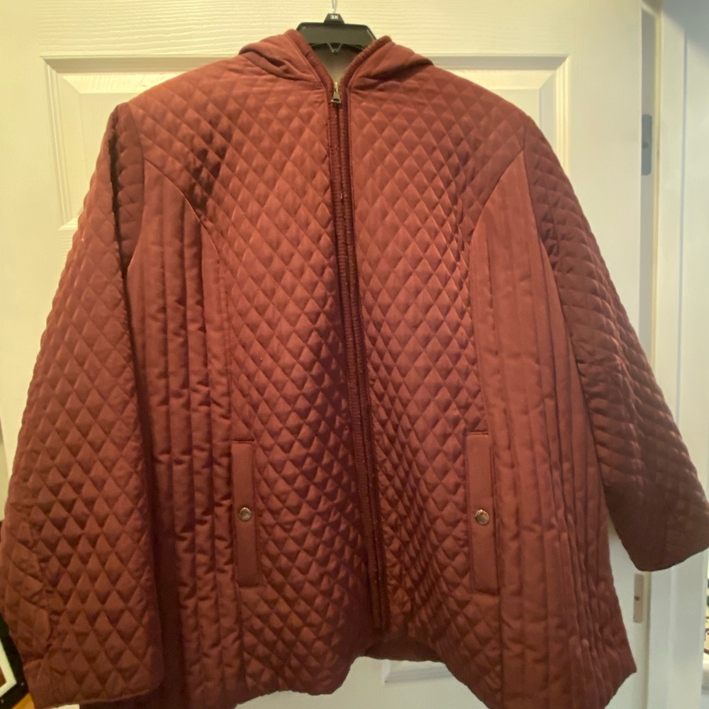 Esprit Maroon Quilted Jacket